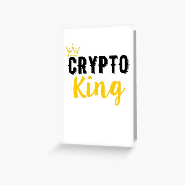 Krypto König Grußkarte