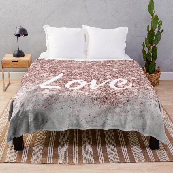 Item preview, Rose gold glitter dust marble - love designed and sold by peggieprints.