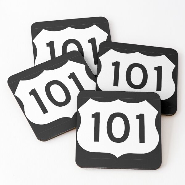Item preview, US Route 101 - California - Highway Road Trip T-Shirt Car Bumper Sticker designed and sold by deanworld.