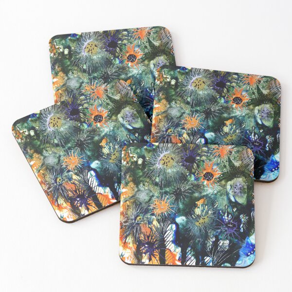 Item preview, Ink Flowers Pattern 03 Original Version on Yupo designed and sold by Heatherian.