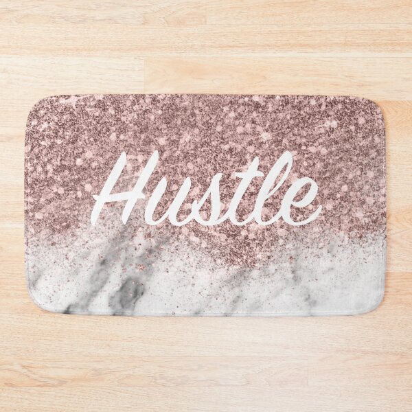 Item preview, Rose gold glitter dust marble - hustle designed and sold by peggieprints.