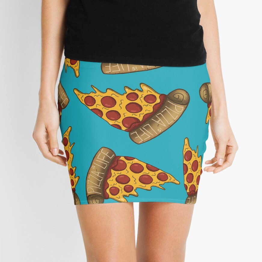 Pizza is LIFE Mini Skirt