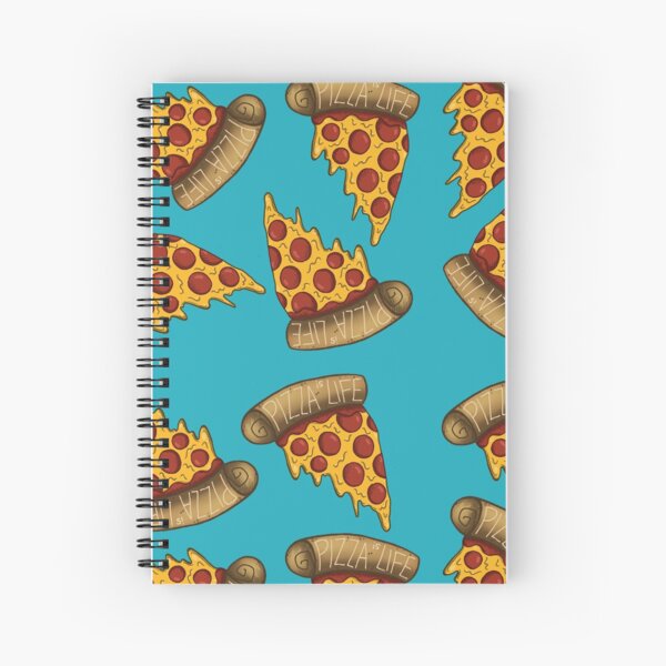 Pizza Spiral Notebooks Redbubble - escapar de freddy fazbear del roblox pizzería pizzería obby