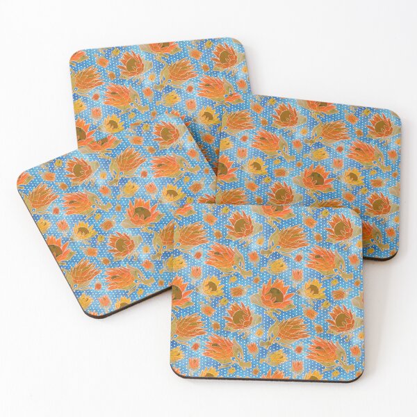 Item preview, Australian Native Floral Pattern - King Protea Illustrations designed and sold by Annalee Beer.