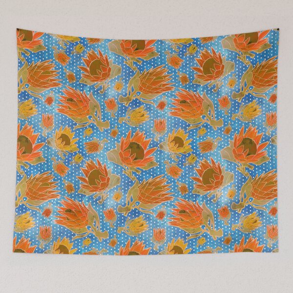 Item preview, Australian Native Floral Pattern - King Protea Illustrations designed and sold by Annalee Beer.