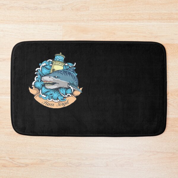 Item preview, Shark, tiger shark, tattoo, seafaring, ocean, lighthouse designed and sold by DerSenat.