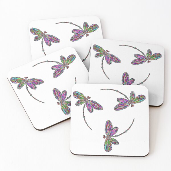 Item preview, Neon Trinity Dragonflies designed and sold by lyndseyart.