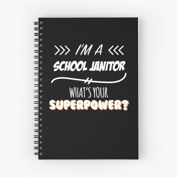 Item preview, School Janitor Funny Superpower Slogan Gift for every School Janitor Funny Slogan Hobby Work Worker designed and sold by mooony.
