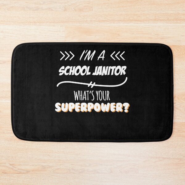 Item preview, School Janitor Funny Superpower Slogan Gift for every School Janitor Funny Slogan Hobby Work Worker designed and sold by mooony.