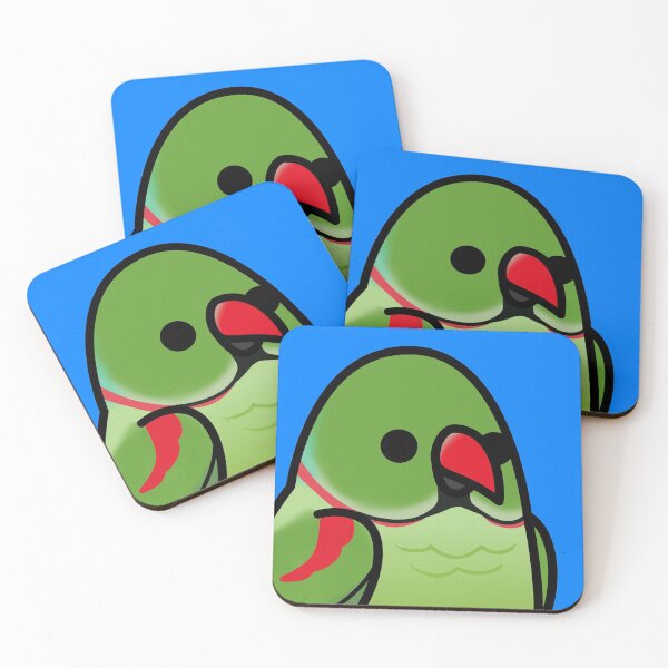 Item preview, Too Many Birds! - Alexandrine Parakeet designed and sold by MaddeMichael.