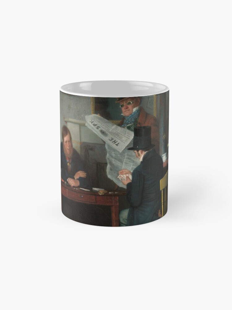 Alternate view of Waiting for the Stage Oil Painting by Richard Caton Woodville Mug