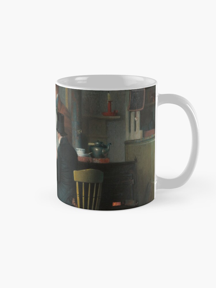 Alternate view of Waiting for the Stage Oil Painting by Richard Caton Woodville Mug