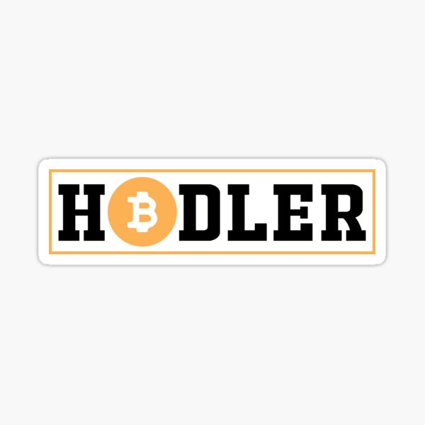 Krypto Bitcoin HODLER Sticker