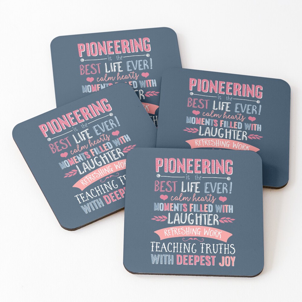 PIONEERING Coasters (Set of 4)