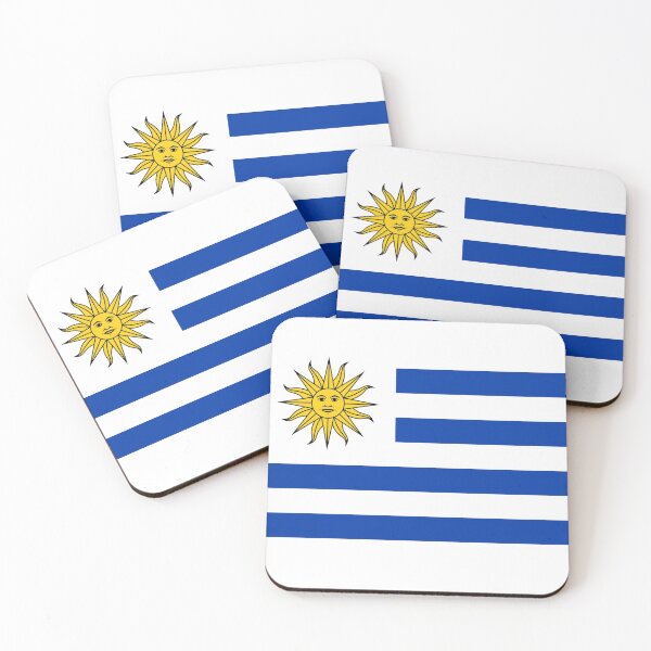 Item preview, Uruguay World Cup Flag Futbol T-Shirt Duvet Cover Sticker designed and sold by deanworld.