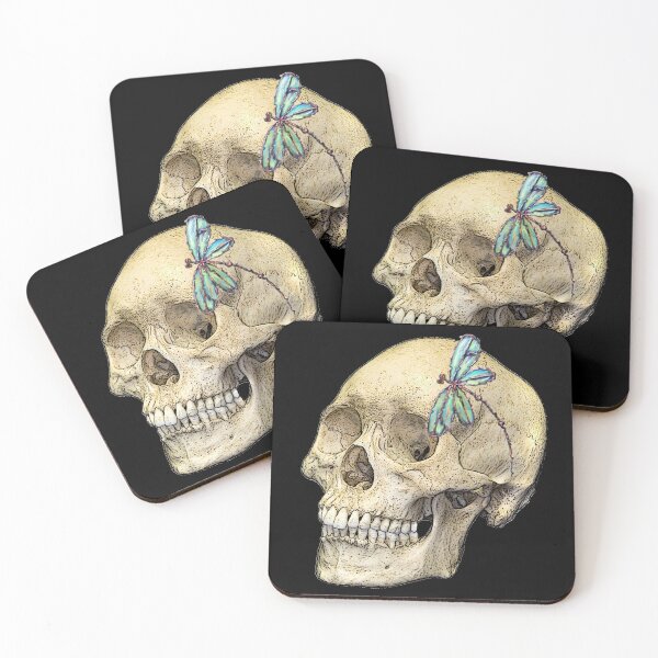 Item preview, Skull & Dragonfly  designed and sold by lyndseyart.