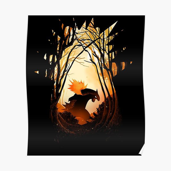 The burned forest Poster