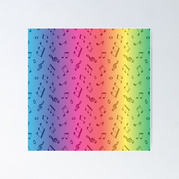 Item preview, RAINBOW MUSIC PATTERN designed and sold by MallsD.