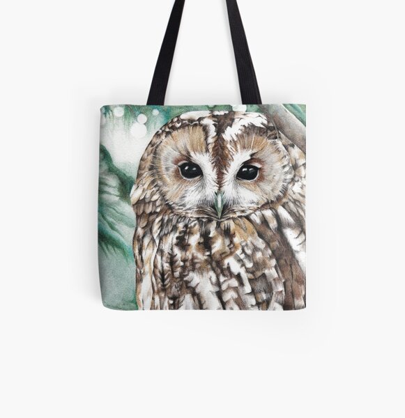 Tawny owl All Over Print Tote Bag