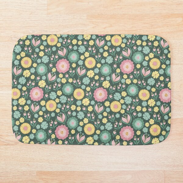 Item preview, Pink and Teal Floral Pattern designed and sold by Calislahn.
