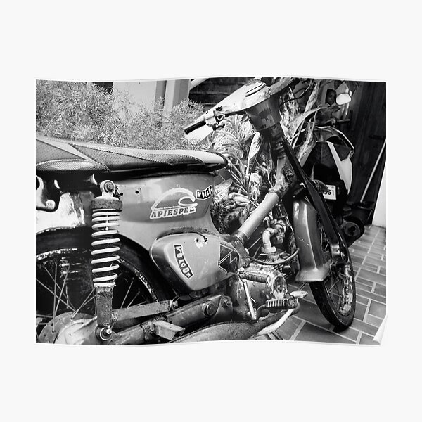 Dominican Republic Moped Poster