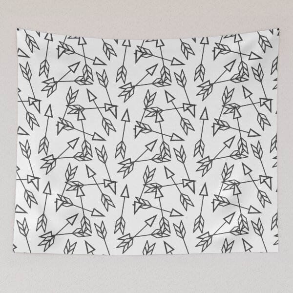 Item preview, Scattered Arrows in Black & White designed and sold by The Wellington Boot.