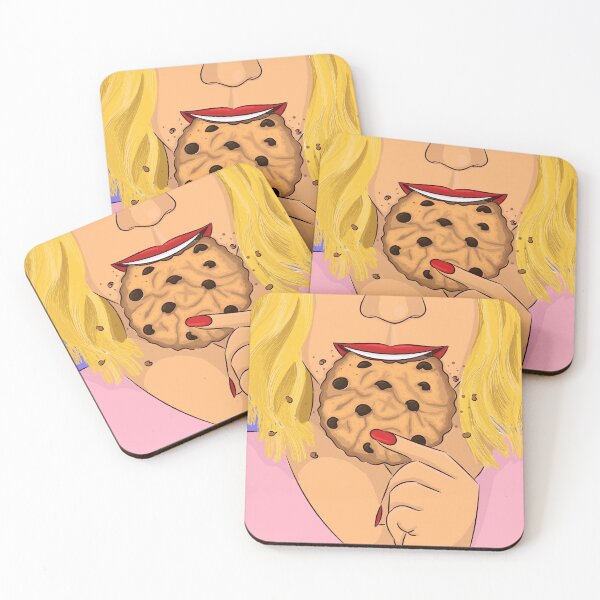 Item preview, Girl eat cookie with chocolate chips designed and sold by Marina Yuldasheva (Sterina).