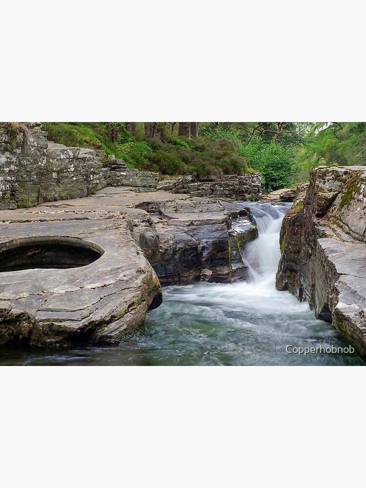 "The Devil's Punch bowl and waterfall on the river Quoich" Poster by