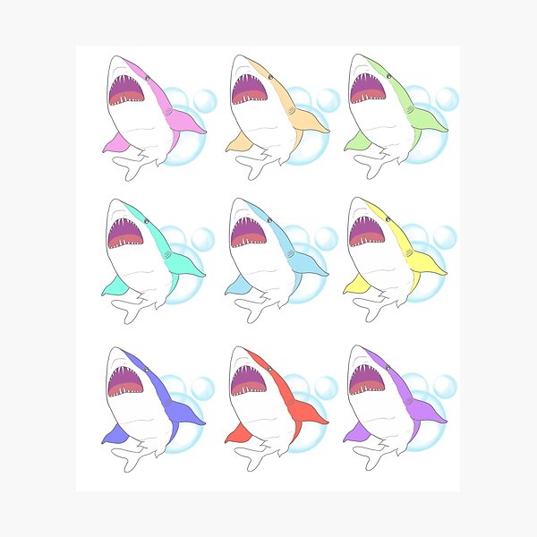 Item preview, Sharks! designed and sold by jehantxt.