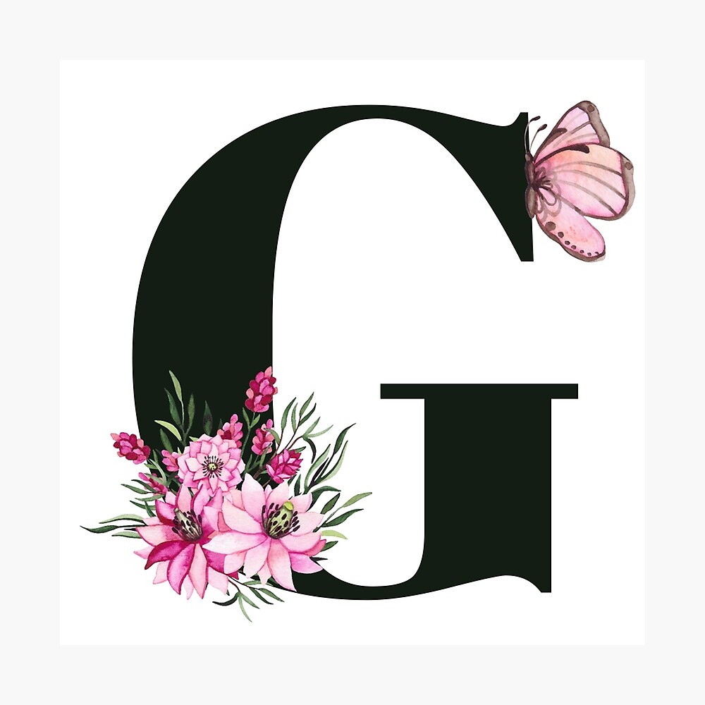  iPhone X/XS Beautiful Poppy Flowers Initial Letter G