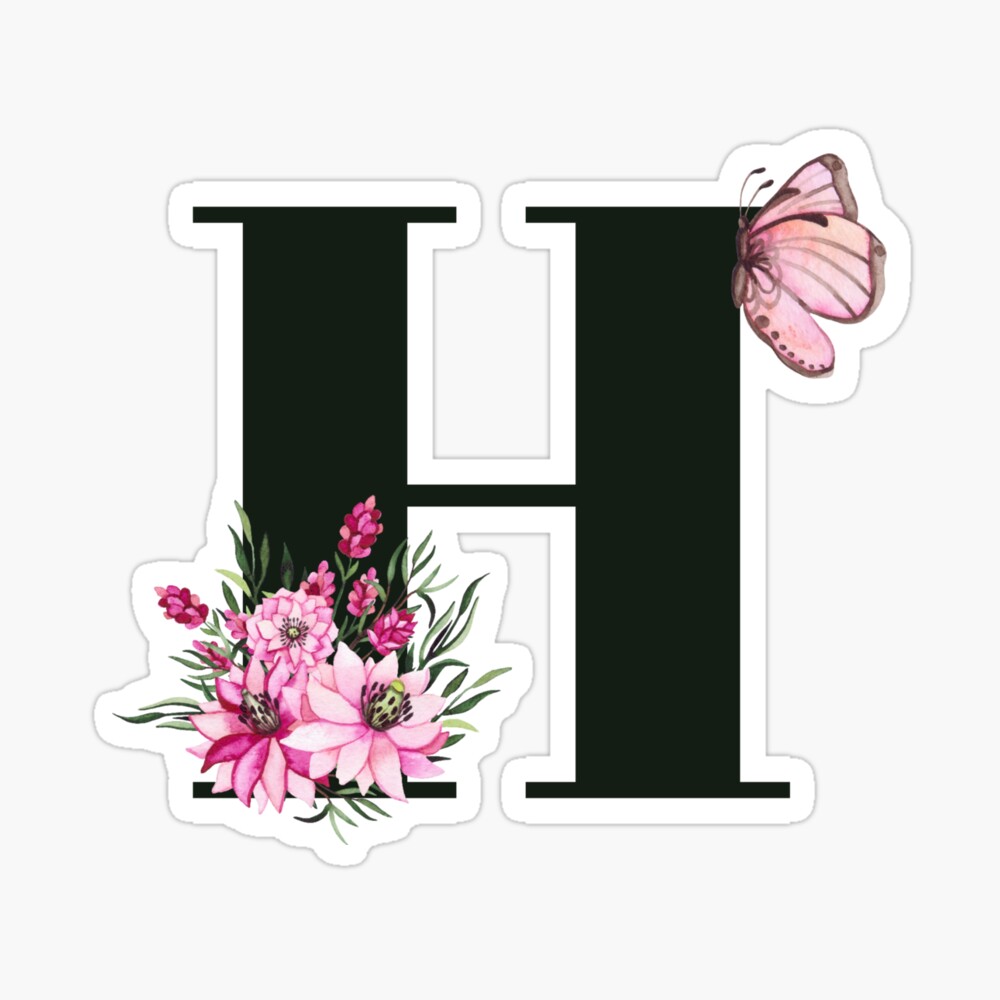 Last Name Letter H Monogram License Plate Art Custom T-Shirt by Design  Turnpike - Pixels