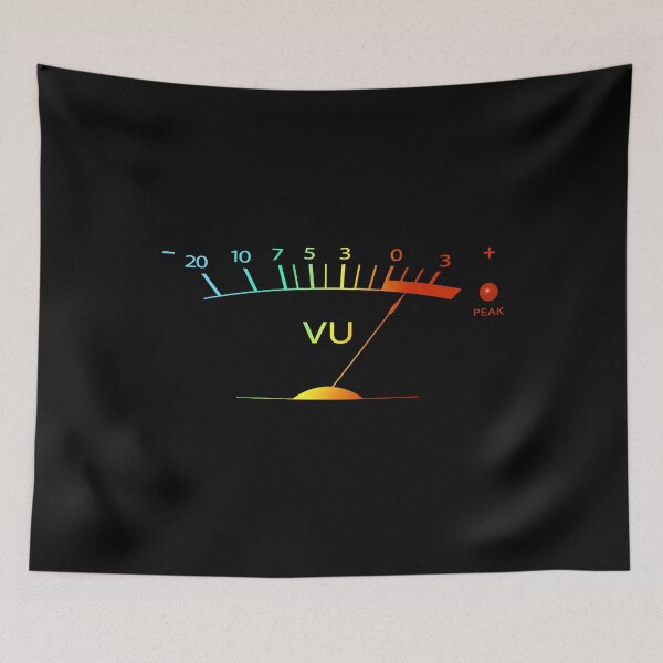 Item preview, VU Meter Hi-Fi Vintage Stereo Gradient Color Design designed and sold by Damn Fine Arts.