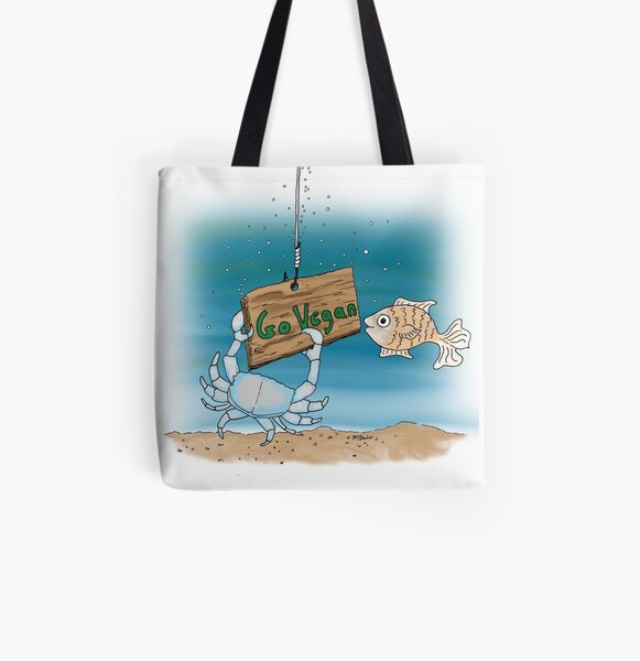 Go Vegan All Over Print Tote Bag