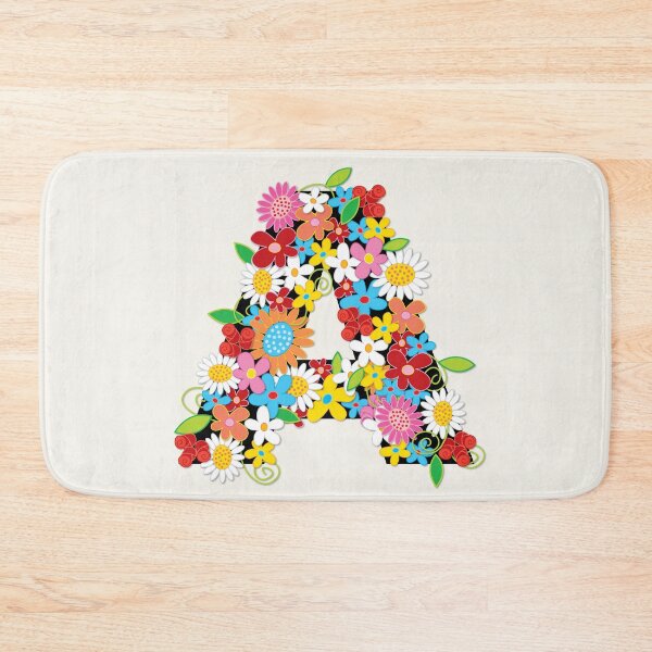 Item preview, Spring Flowers Alphabet A Monogram © fatfatin designed and sold by fatfatin.