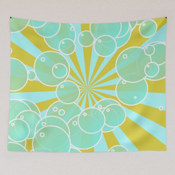 Item preview, Aqua bubbly art designed and sold by Gaspar Avila.