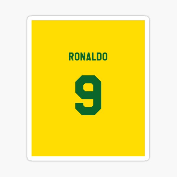 Ronaldo #7 POR Red Green 22 Football Jersey Sticker for Sale by