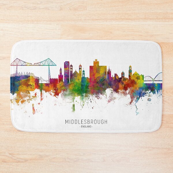 Item preview, Middlesbrough England Skyline designed and sold by ArtPrints.