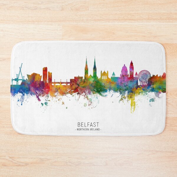 Item preview, Belfast Northern Ireland Skyline designed and sold by ArtPrints.