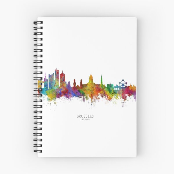 Item preview, Brussels Belgium Skyline designed and sold by ArtPrints.