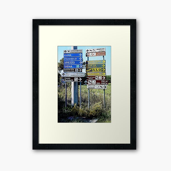 Going in the Right Direction Framed Art Print