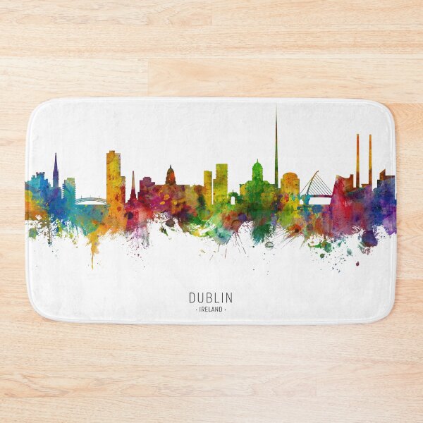 Aperçu de l'œuvre Dublin Ireland Skyline créée et vendue par ArtPrints.