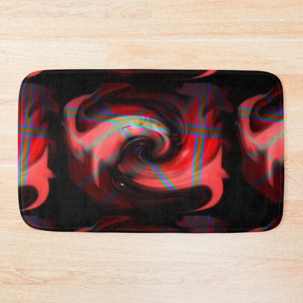 Item preview, Seven color strips on red designed and sold by Red bubble Artist.