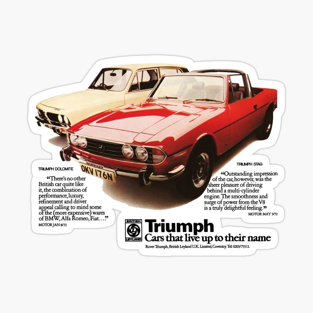 PERSONALISED ILLUSTRATION OF YOUR CAR TRIUMPH DOLOMITE PRINT 