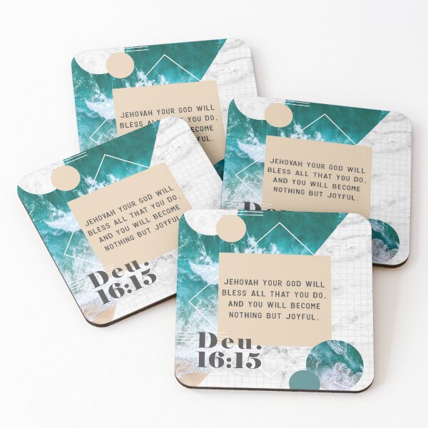 Item preview, Deuteronomy 16:15 (Beach Marble Design) designed and sold by Paper Bee Gift Shop.