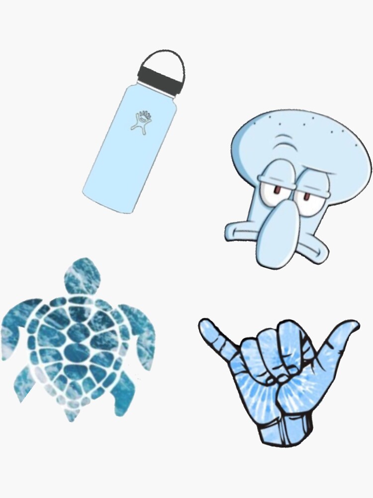  Blue sticker pack  Sticker  by Hannahtj Redbubble