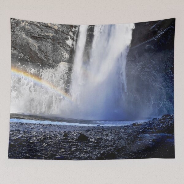 Item preview, Skogafoss Rainbow Waterfall in Iceland designed and sold by Olivia Ossege.