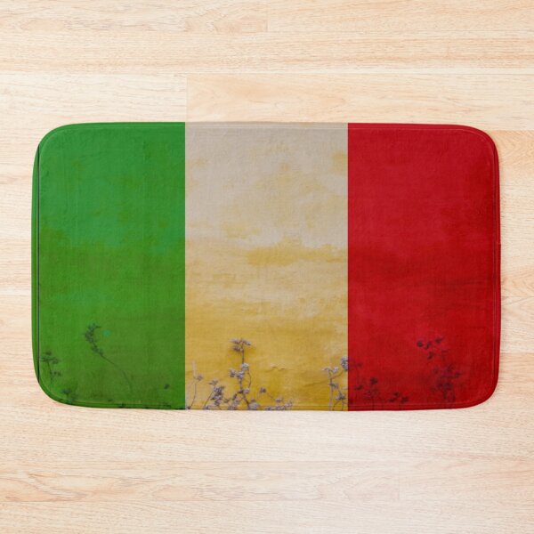 Artikelvorschau, Flagge von Italien - Blume u. Einfacher Wandhintergrund entworfen und verkauft von IBMClothing.