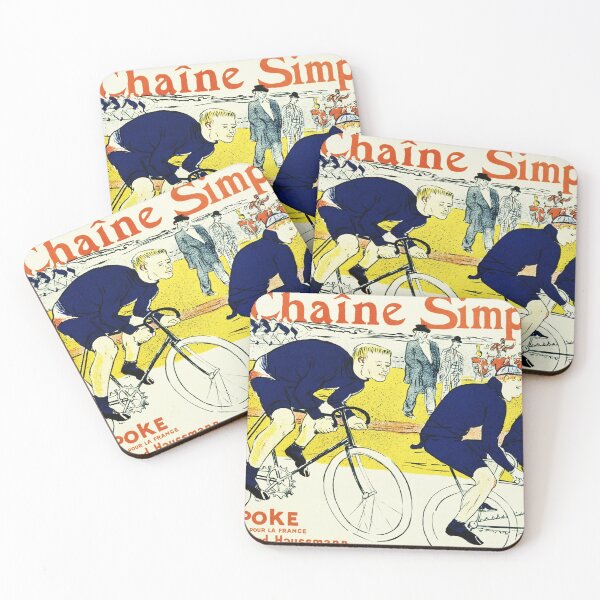 Aperçu de l'œuvre La Chaine Simpson Cycles Henri Toulouse Lautrec Vintage Publicité française créée et vendue par retroposters.