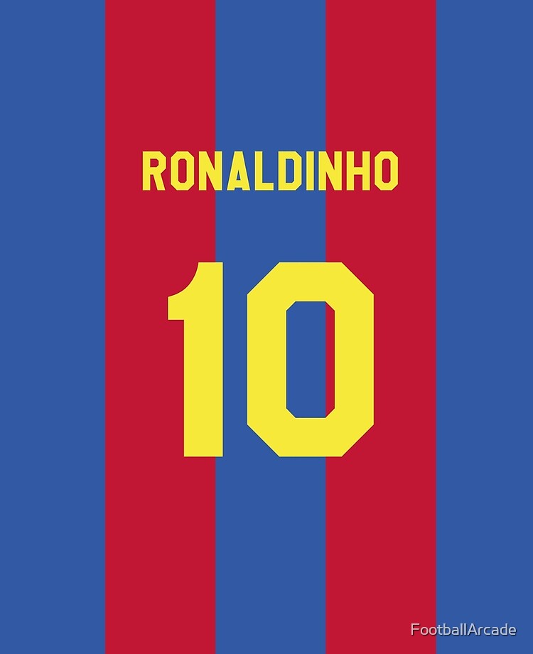 No10 Ronaldinho Away Kid Jersey