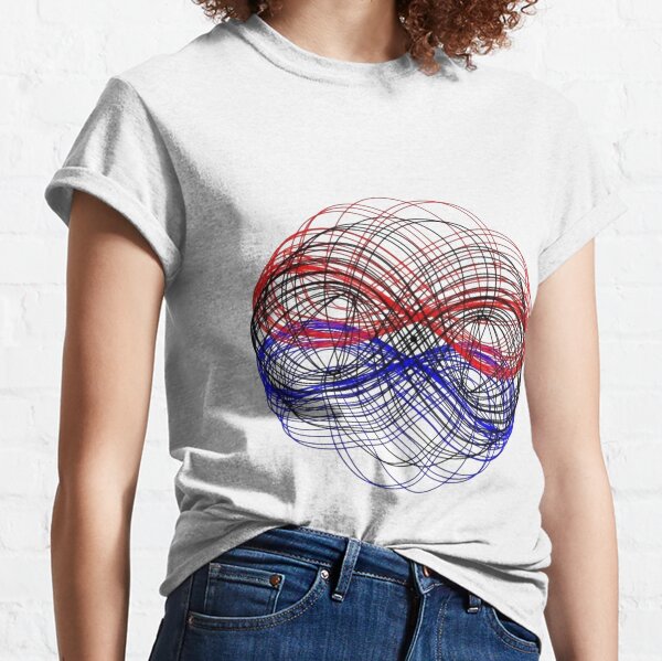#Illustration, #abstract, #design, #pattern, fractal, spiral, curve, deflect, geometry, shape, technology, art Classic T-Shirt